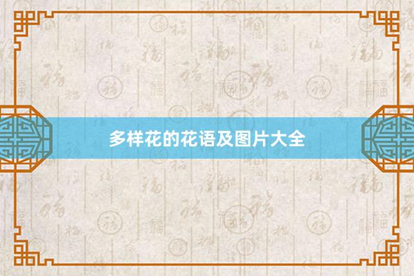 多样花的花语及图片大全